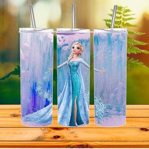 Disney Frozen Elsa 20 Oz Stainless Steel Tumbler